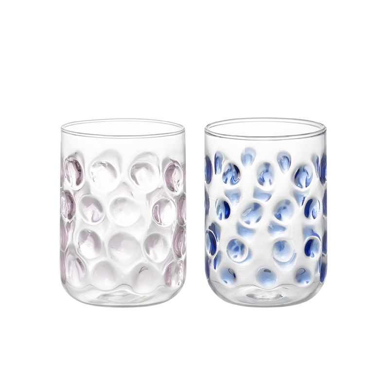 Cupă de mic dejun din sticlă colorată Candy-Dot