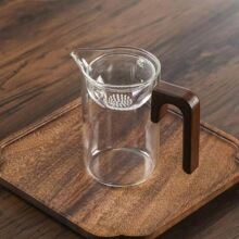 Ceainic inalt din sticla borosilicata pentru ceai Puer cu mandarine mici verzi