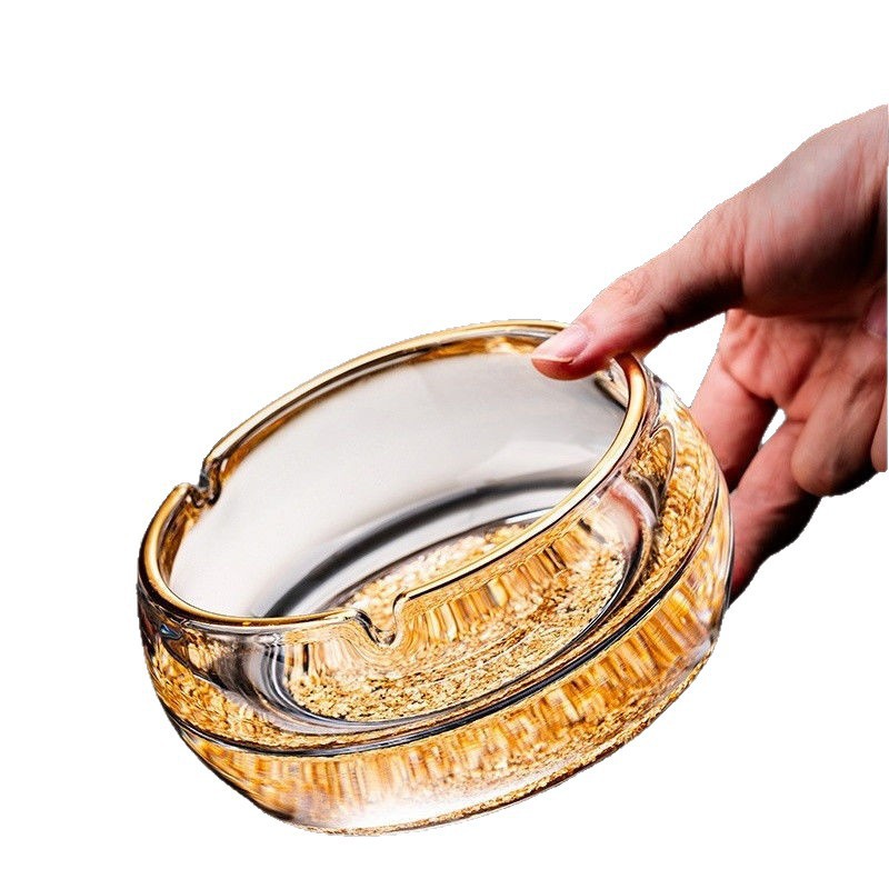 Scrumieră din sticlă de cristal de ultimă generație în stil european