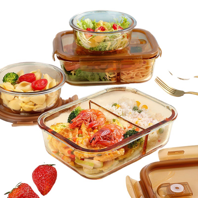Muncitori de birou cu Bento Box Separat Separați un bol de păstrare